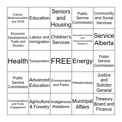 Hazard Hunters' APS Service Bingo Card