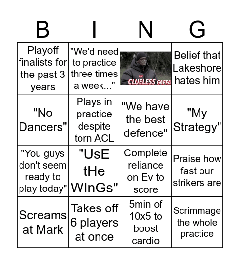 Tarek Bingo Card