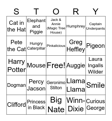 Story Bingo Card