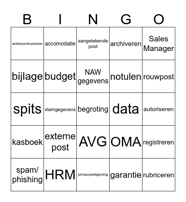 vakleer module 4 - boekjes 14t/m18 Bingo Card