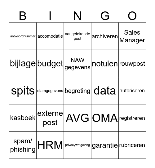 vakleer module 4 - boekjes 14t/m18 Bingo Card