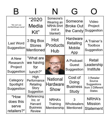 HR Retreat Bingo Card