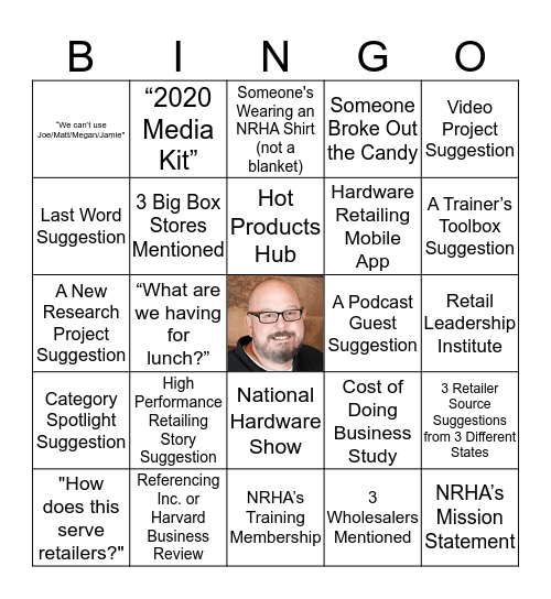 HR Retreat Bingo Card