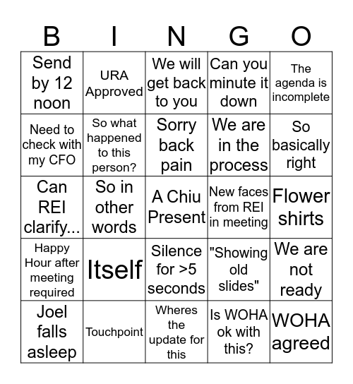 DIAMETER EXPERIENTIAL BINGO Card