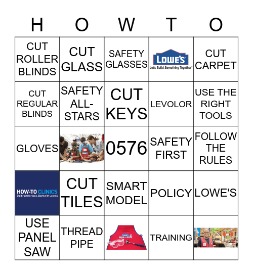 Lowe's  Bingo Card