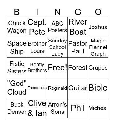 Buck Denver Vol 3, Part 2 Bingo Card