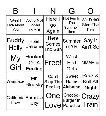 White People Get Turnt Bingo Card