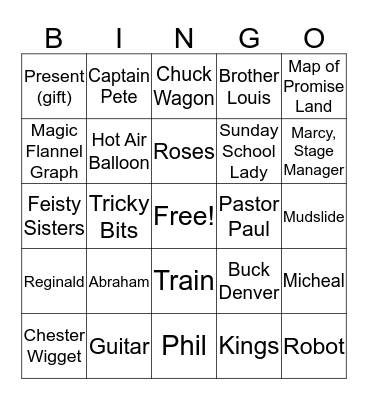 Buck Denver Vol 4, Part 1 Bingo Card