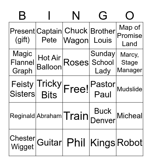 Buck Denver Vol 4, Part 1 Bingo Card