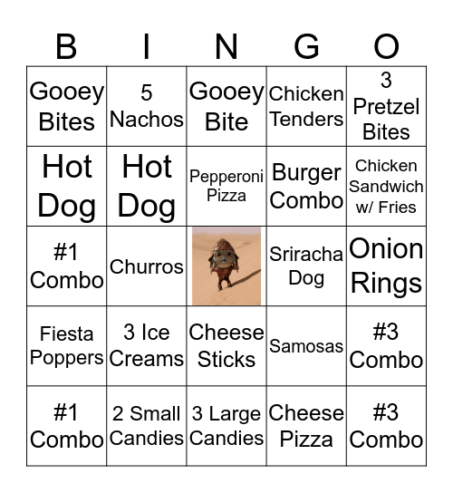MIB: Feed Your Alien  Bingo Card