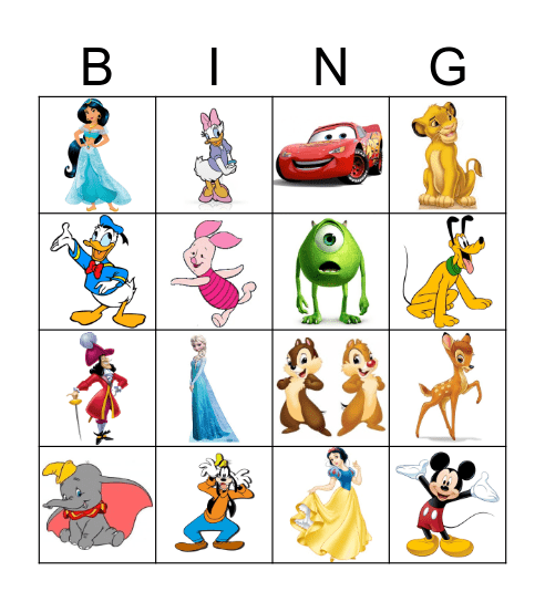 Disney Bingo Eindfeest Theo Thijssen Bingo Card