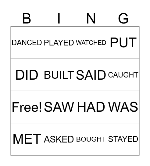 BINGO Card