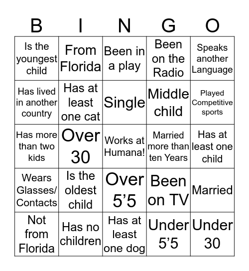 CHE BINGO!!!! Bingo Card