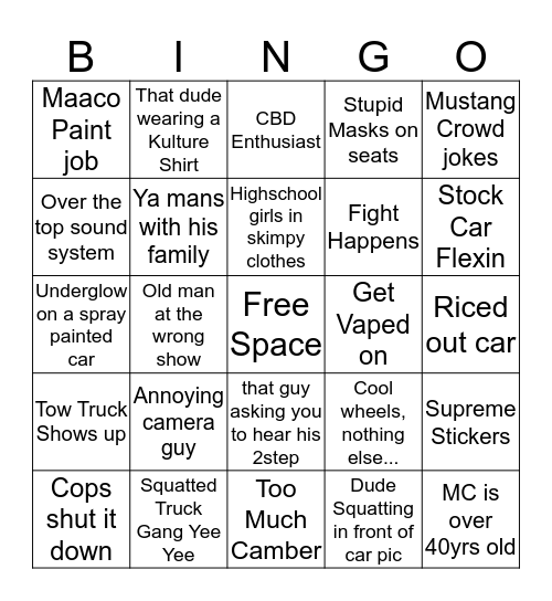 B2B Bingo Card