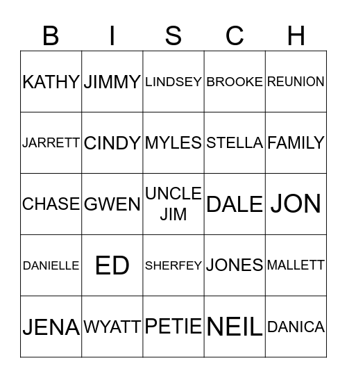 GAME NIGHT Bingo Card