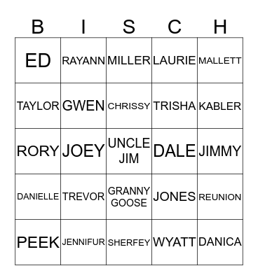 GAME NIGHT Bingo Card