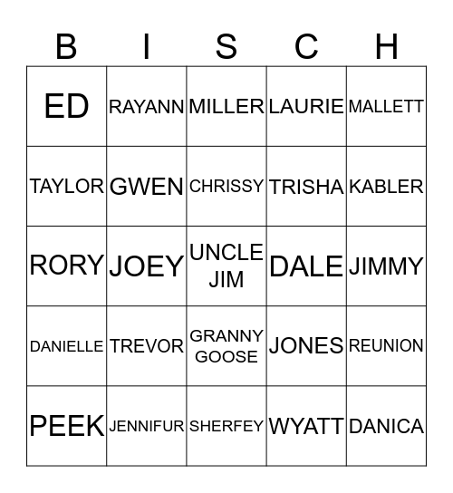GAME NIGHT Bingo Card