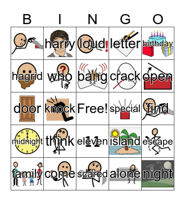 Harry Potter Chapter 2 Bingo Card