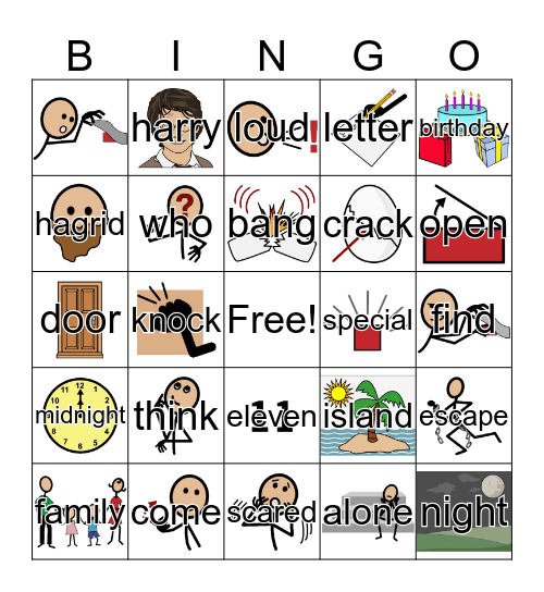 Harry Potter Chapter 2 Bingo Card
