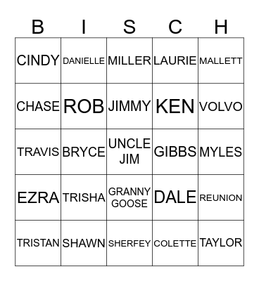 GAME NIGHT Bingo Card