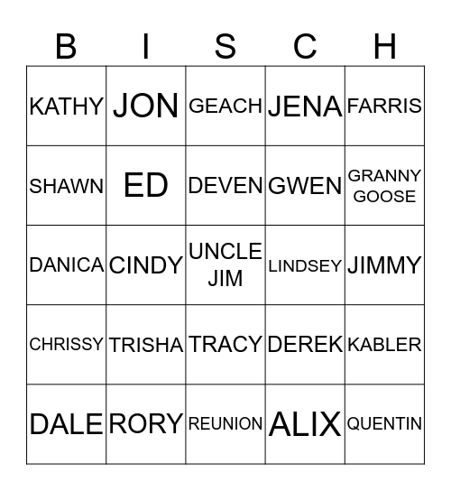 GAME NIGHT Bingo Card