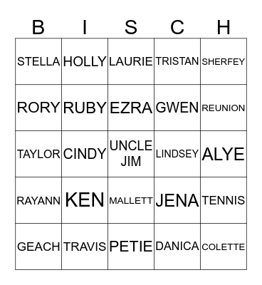 GAME NIGHT Bingo Card