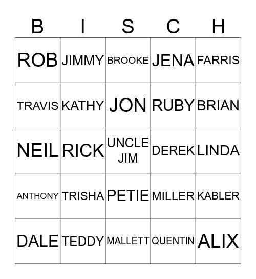 GAME NIGHT Bingo Card