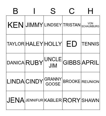 GAME NIGHT Bingo Card