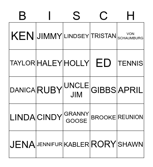 GAME NIGHT Bingo Card