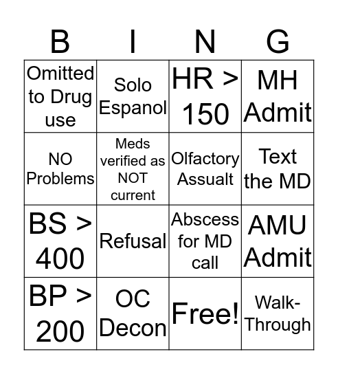 Bullshit Bingo Card