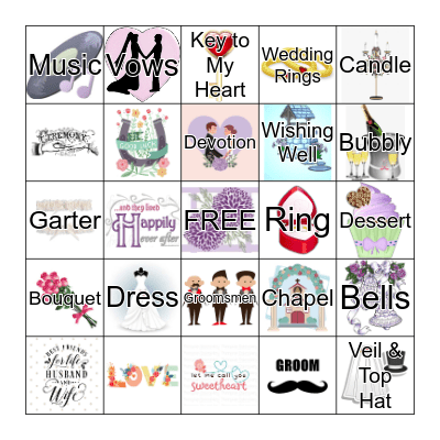 SAM'S BRIDAL SHOWER BINGO Card