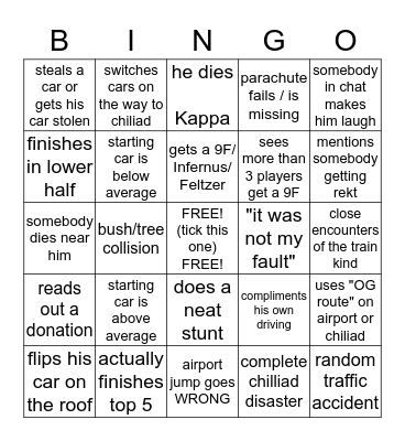 Gfred bingo V0.3 Bingo Card