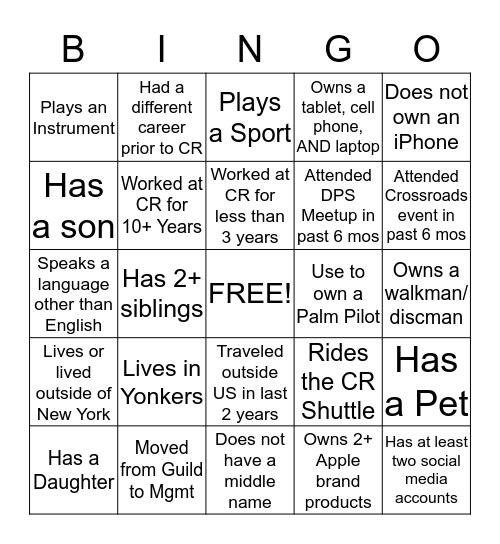 Electronics Product Development Team Bingo Card