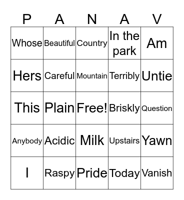 Evgeny D. Cruz, 9 - Darwin Bingo Card