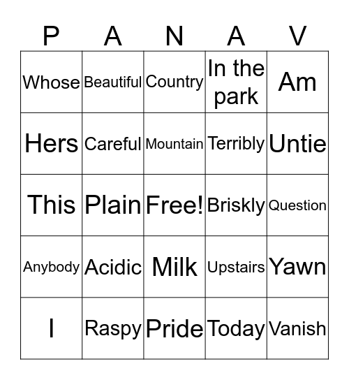 Evgeny D. Cruz, 9 - Darwin Bingo Card