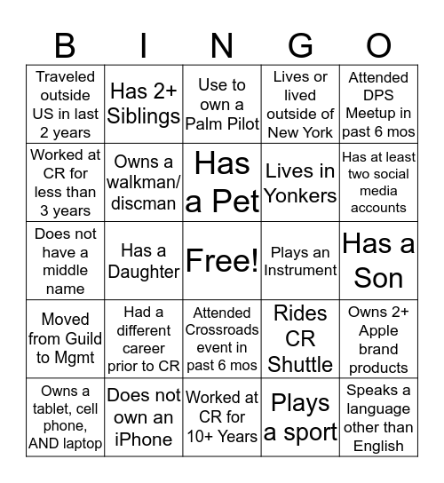 Electronics Product Development Team Bingo Card