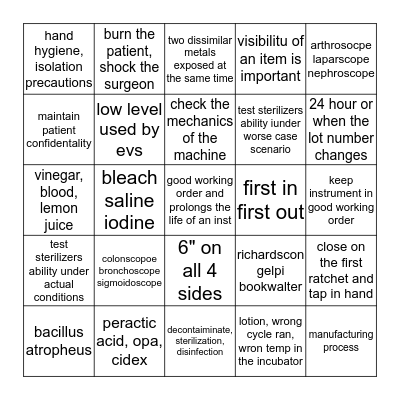 SPD BINGO!!! Bingo Card