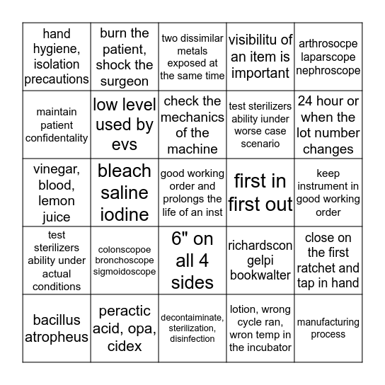 SPD BINGO!!! Bingo Card