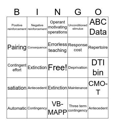 AOI BINGO Card