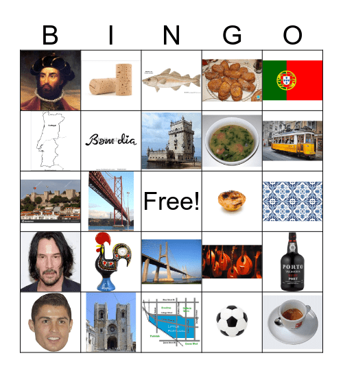 Portugal Bingo Card