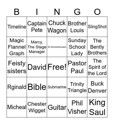 Buck Denver Vol 5; Part 1 Bingo Card