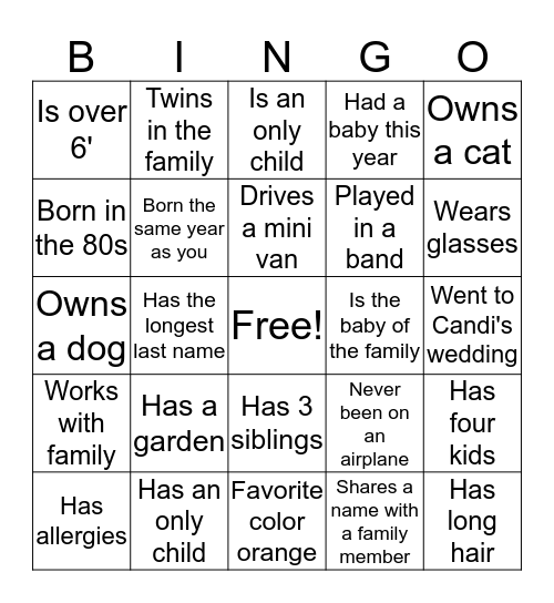 Escape the Toupins Bingo Card