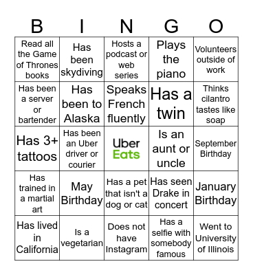 CS ICEBREAKER BINGO Card