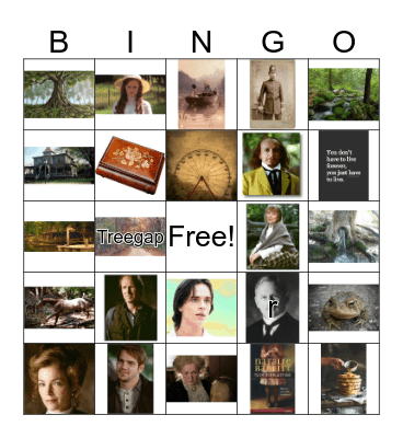 Tuck Everlasting Bingo Card