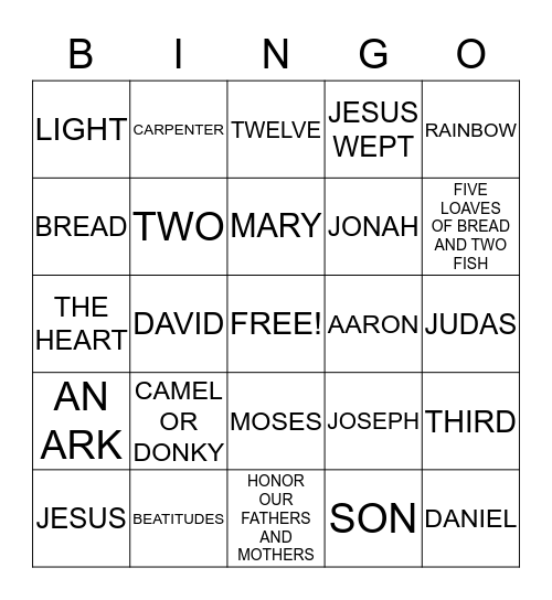 UMBC DEACON AND DEACONESS FELLOWSHIP Bingo Card