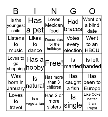 Bingo Card