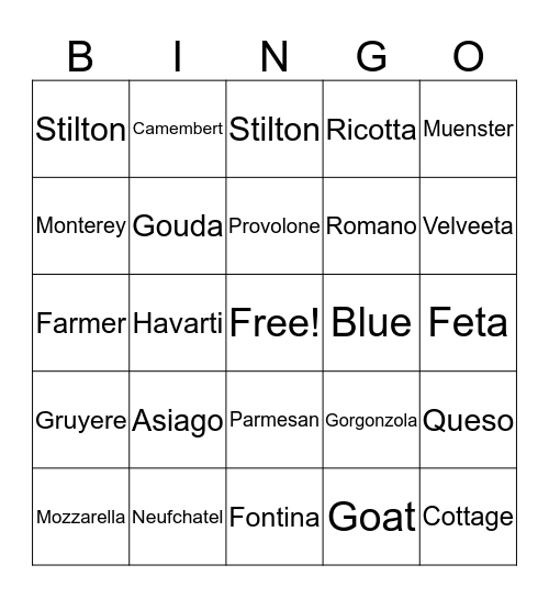 CHEZ Bingo Card