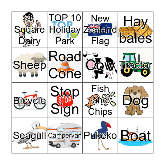 Road Trip Bingo  Bingo Card