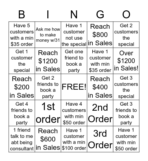 Thirty-One Catalog  Bingo Card