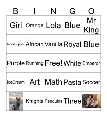 B7 Winners Bingo Card